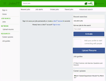 Tablet Screenshot of educationjobs77.com
